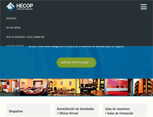 Tablet Screenshot of hecop-centrodenegocios.com